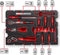 Einhell E-CASE Gereedschapskoffer (met inhoud) 80-delig (b x h x d) 44.4 x 32.9 x 13.1 cm
