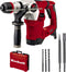 Einhell Elektrische Boorhamer TE-RH 32 4F Kit - 1250 W - Aantal slagen: 4.100 /min - 5 J - SDS-Plus - Pneumatisch slagwerk - Incl. 3 boren, 1 puntbeitel en 1 platte beitel - Incl. Transport-/Opbergkoffer