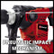 Einhell Elektrische Boorhamer TH-RH 1600 - 1600 W - Aantal slagen 3.900 /min - 4 J - SDS-Plus - Pneumatisch slagwerk - Incl. Transport-/Opbergkoffer