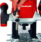 Einhell Elektrische Bovenfrees TE-RO 1255 E - 1200 W - 6 en 8 mm spantang - Snelheidsregeling - Incl. toebehoren