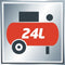 Einhell Elektrische Compressor TC-AC 190/24/8 - 1500 W - 8 bar - 24 L tank - Aanzuigcapaciteit: 165 l/min - Oliegesmeerd