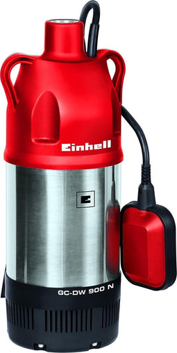 Einhell Elektrische Diepte-/ Dompelpomp GC-PP 900 N - 900 W - 6000 l/u - Max. Dompeldiepte: 7m - Max. opvoerhoogte: 32m - RVS behuizing - Traploos in hoogte verstelbare vlotterschakelaar