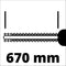 Einhell Elektrische Heggenschaar GE-EH 7067 - 700 W - Snoeilengte: 67 cm - Tandafstand: 30 mm