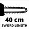Einhell Elektrische Kettingzaag GC-EC 2040 - 2000 W - Zwaardlengte: 40 cm - Max. Zaaglengte: 37,5 cm - Kettingsnelheid: 15,5 m/s - Oregon-ketting en kwaliteitszwaard