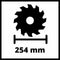 Einhell Elektrische Radiaal Afkort-/Verstekzaag TC-SM 2531/2 U - 1900 W - Ø254 mm - Met laser - Incl. onderstel - Incl. 48 tands zaagblad