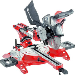 Einhell Elektrische Radiaal Afkort-/Verstekzaag TC-SM 2534/1 Dual - 2350 W - Ø250 mm - Geïntegreerd glijsysteem - Zaagkop kantelbaar naar links en rechts - Incl. 48 tands zaagblad