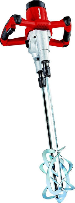 Einhell Elektrische Verf-/Mortelmenger TE-MX 1600-2 CE Twin - 1600 W - 180-750 t/min regelbaar - Incl. 2x mengstaaf voor mortel