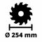 Einhell Elektrische Zaagtafel TE-TS 254 T - 2000 W - Ø254 mm - Zaagblad 45° kantelbaar naar 1 zijde - Incl. 48 tands zaagblad