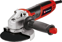 Einhell Haakse Slijper TC-AG 125/850 Kit -850 W - Onbelast toerental: 12.000 t/min - Ø125 mm - Incl. Transport-/Opbergtas 45/22, 3x Ø125 mm slijpschijf, 1x Lamellenschijf, 1x Slijpschijfbeschermkap