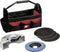 Einhell Haakse Slijper TC-AG 125/850 Kit -850 W - Onbelast toerental: 12.000 t/min - Ø125 mm - Incl. Transport-/Opbergtas 45/22, 3x Ø125 mm slijpschijf, 1x Lamellenschijf, 1x Slijpschijfbeschermkap