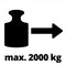 Einhell Handlier TC-LW 2000 - Maximaal trekgewicht: 2000 kg - Maximale afstand: 1,6 m - Automatische rem