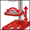 Einhell Kolomboormachine TC-BD 500 - 500 W - 300-2.410 t/min - B16 - Snelspanboorkop: Ø1,5-13 mm - Max. Boordiepte: 50 mm - Boortafel: 170x170 mm - Boortafel is kantelbaar, draaibaar en in hoogte verstelbaar