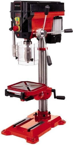 Einhell Kolomboormachine TE-BD 750 E - 750 W - 450-2.500 t/min - B16 - MK2 - Snelspanboorkop: Ø1-16 mm - Max. Boordiepte: 80 mm - Boortafel: 243x243 mm - Boortafel is kantelbaar, draaibaar en in hoogte verstelbaar