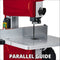 Einhell Lintzaag TC-SB 200/1 - 250 W - 1400 t/min - Uitlading: 200 mm - Zaaglint: 1400x6,4 mm - Aantal tanden: 6/25 mm - Zaaghoogte: 90°/45°: 80/45 mm - Afzuigadapter: Ø36 mm - Incl. Parallelaanslag en Duwstok