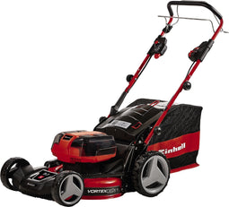 Einhell Professional Accu Grasmaaier GP-CM 36/47 S HW Li Kit - Power X-Change - 36 V/Li-ion - Maaibreedte: 47 cm - Aanbevolen gazonoppervlakte: tot 700 m² - Zelfrijdend - Mulching functie - Incl. 4x 4,0 Ah accu en 2x Twincharger