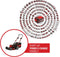 Einhell Professional Accu Grasmaaier GP-CM 36/47 S HW Li Kit - Power X-Change - 36 V/Li-ion - Maaibreedte: 47 cm - Aanbevolen gazonoppervlakte: tot 700 m² - Zelfrijdend - Mulching functie - Incl. 4x 4,0 Ah accu en 2x Twincharger