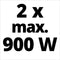 Einhell Twinpack 4.0 Ah Accu - Power X-Change - 18 V/Li-Ion - 2x 4.0 Ah accu - Max. vermogen: 900 W - Active Accu Management Systeem