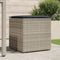 vidaXL - Kussenbox - Lichtgrijs - 50x50x50 - cm - Poly - Rattan