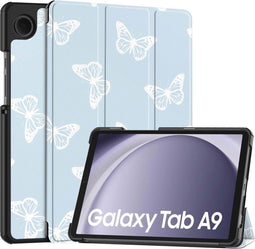 imoshion Tablet Hoes - Geschikt voor Samsung Galaxy Tab A9 8.7 inch - Design Trifold Bookcase - Butterfly