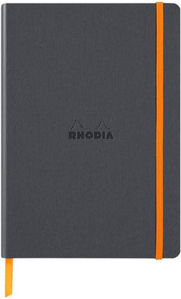 Notitieboek rhodia a5 lijn 80 vel 90gr titanium