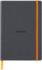 Notitieboek rhodia a5 lijn 80 vel 90gr titanium