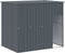 vidaXL - Hondenhok - met - ren - 214x1273x181 - cm - staal - antraciet