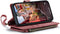 Caseme - Geschikt voor iPhone 14 Pro - Portemonnee hoes - Rood