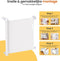 Goliving Oprolbaar Traphekje - Veiligheidshekje - Push & Turn - 10 tot 150 cm Breed - Aluminium frame - Mesh - Wit