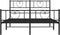 vidaXL - Bedframe - met - hoofd- - en - voeteneinde - metaal - zwart - 150x200 - cm