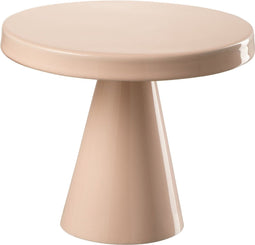 J-Line Cake bord - taartplateau - metaal - lichtroze