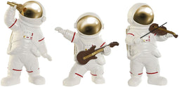 Decoratieve figuren Home ESPRIT Wit Gouden 11 x 10 x 19,5 cm (3 Stuks)