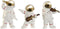 Decoratieve figuren Home ESPRIT Wit Gouden 11 x 10 x 19,5 cm (3 Stuks)