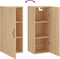 vidaXL - Wandkast - 34,5x34x90 - cm - bewerkt - hout - sonoma - eikenkleurig