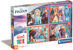 Clementoni - Puzzelbox - 4 in 1 - Frozen - 72 stukjes (4 puzzels)