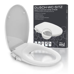 EISL Bidet Douche WC-zitting Opzetstuk - Soft Close - Afklikbaar, wit