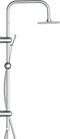 EISL EASY ENERGY Douchesysteem - Regendouche, chroom