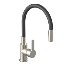 EISL FLEXO mengkraan keuken, roestvrij staal-look-zwart