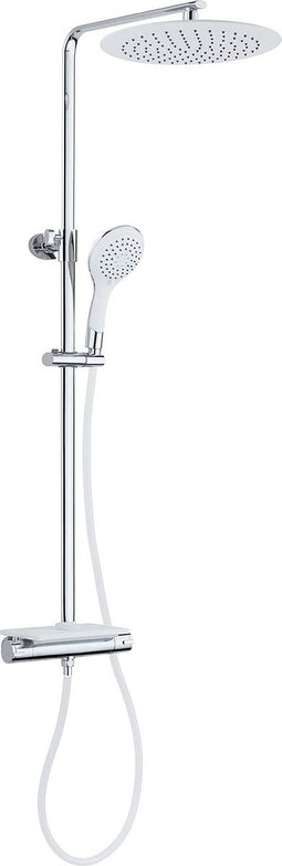 EISL GRANDE VITA hoofddouche set met thermostatische mengkraan, chroom-wit