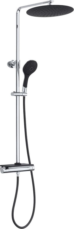 EISL GRANDE VITA hoofddouche set met thermostatische mengkraan, chroom-zwart