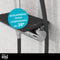 EISL GRANDE VITA hoofddouche set met thermostatische mengkraan, chroom-zwart