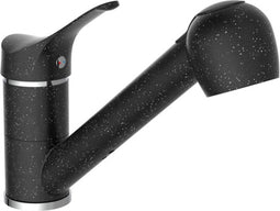 EISL Keukenmengkraan GRANIT met uittrekbare uitloop zwart-chroomkleur