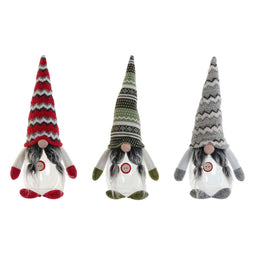 Kerstversiering DKD Home Decor Multicolour 17 x 12 x 37 cm (3 Stuks)