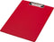 Q-CONNECT klemplaat, PVC, ft A4,rood