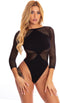 Verrassende body met gewaagde achterkant Pink Lipstick - - Zwart