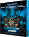 WINMAU Diamond Plus - Professional Dart Set - Dartbord met Zwart Cabinet en Oche Line - (2 sets)