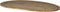 Tafelblad ovaal - 200x100 cm - blank - teak