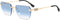 Dsquared2 D2 0102/S - Heren Zonnebril - Metaal - Blauw - Goudkleurig
