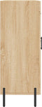 vidaXL - Dressoir - 69,5x34x90 - cm - bewerkt - hout - sonoma - eikenkleurig