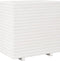 vidaXL - Plantenbak - 70x40x72,5 - cm - massief - grenenhout - wit