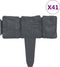 vidaXL - Gazonranden - 41 - st - steen-look - 10 - m - kunststof
